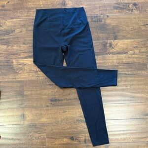 Free People 7/8 Black High-Waisted Leggings